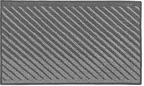 JVL Stellar Machine Washable Latex Backed Doormat, 50x80cm, Grey