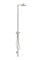 hansgrohe Axor Starck Nature Duschsäule Set, mit Kopfbrause 240 1jet, Aufputzmontage, 12670, Farbe: Edelstahl-Optik