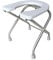 Generic Siège de toilette pliable Siège de chaise de toilette Tube en acier inoxydable épaissi Facile à laver Commodes Chaise Personnes âgées, hauteur 30CM