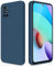GiiYoon Hülle Kompatibel mit Xiaomi Redmi 10, Hochwertiges Liquid Silicone Case, Rundumschutz Handyhülle, Kratzfestes Weiches Mikrofaserfutter- Blau