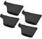 4PCS Dust Collection Bag for Miter Saw 255 Model Adjustable Black Dust Bag for Mitre Saws, Tank Belt Sander, Edge Planer, Diagonal Saw