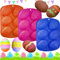 3 Stück Easter Egg Mould, Silikonform Ostern, Ostereier Backform Kuchenform, Ostern Silikon Backform, 6 Mulden, Antihaft-Ostereiform Silikonformen Für Seife Backen, Kuchen, Schokolade