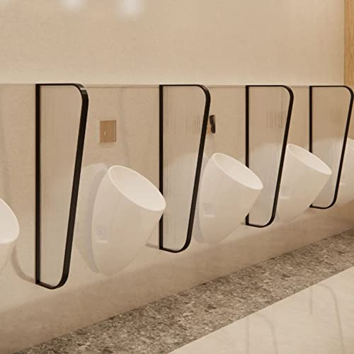 KLLJHB Urinal-Sichtschutz, Urinal-Trennwand, Urinal-Trennwand, WC-Trennwand, wandmontierter Raumtrenner (schwarz, 5 Stück) (schwarz, 5 Stück)