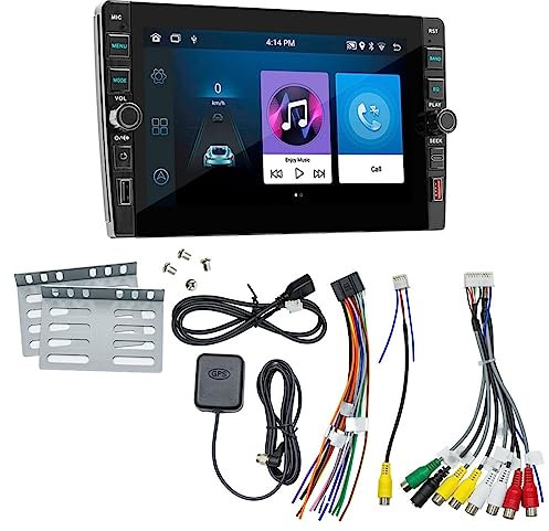 Bahwphry Pantalla TáCtil de Coche de 8 Pulgadas CarPlay InaláMbrico Android Auto Car Radio PortáTil Bluetooth MP5 Receptor FM Host 2+32G