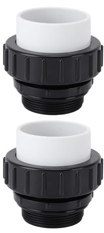 HEEPDD 2 Pièces Hi Temp Union 21063 200 000 2 Pouces X 2 Pouces PVC Haute Température Union Raccords de Pompe de Piscine pour pour Intelliflo Piscine Spa