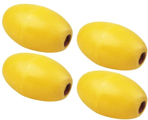 JSHANMEI Buoys Floats Rope Floats Marine, Deep Water Fishing Marker Buoys Crab Trap Floats Buoys for Boats Swimming Kayak Crabbing Trail Dock Pool 4pcs Yellow