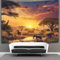 kaiyun Schönes Afrika Wandteppich Zauberstabtuch Wandbehang Tapestry Tapisserie Zauberstabdekoration Tiere Wandtuch Zauberstabtücher 100cmx150cm