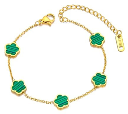 quodsrtas Armband Armbänder Schmuck Damen Herren Armbänder für Frauen (B23071G Grün)