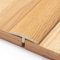 Raouoae Bande De Transition Autocollante en PVC - Profilé pour Joint en T, Solution Durable Entre Bois Et Carrelage, Finition sans Couture pour Revêtement De Sol(Eichenfarbe,2 * 100cm)