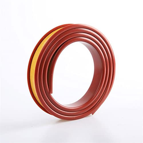 Bordo flessibile autoadesivo a U per armadietti in compensato e tavolo, marrone, 18 mm