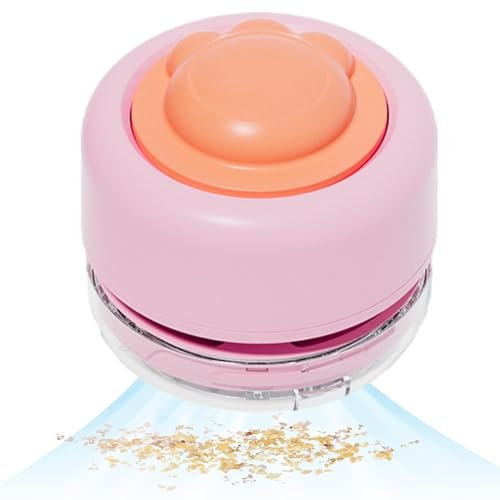 Dreuhuing Desktop Vacuum | Cat Paw Keyboard Vacuum,Battery Operated Vacuum Cleaner, Low Noise Air Duster for Crumbs, Piano, Computer