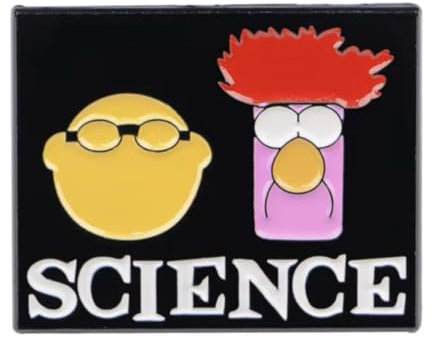 Bunsen Beaker Science Chemistry Lab Assistant Laboratory Scientist Research Medical Comedy TV Show Funny Humor Joke 1.2 Enamel Pin Badge, 3.05 cm, Enamel, enamel