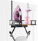YedZen Ironing Board Holder, Wall Mount/Over Door Ironing Board Hanger for T & V Leg, with Storage Basket & 2 Strong Hook, Laundry Room Iron and Board Storage Holder