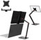 Support de moniteur portable pour écran de 4 à 17,3 pouces, support de tablette pour iPad, Kindle, support VESA, Echo Show 15, support d'écran universel extensible en hauteur réglable jusqu'à 16,5