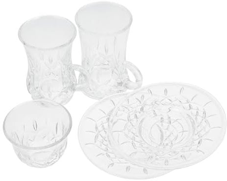 Abaodam 1 Set Tazze da Tè Turche con Saucer Tazza Forma Gourd per Bevande Calde per Tè per Uso Individuale