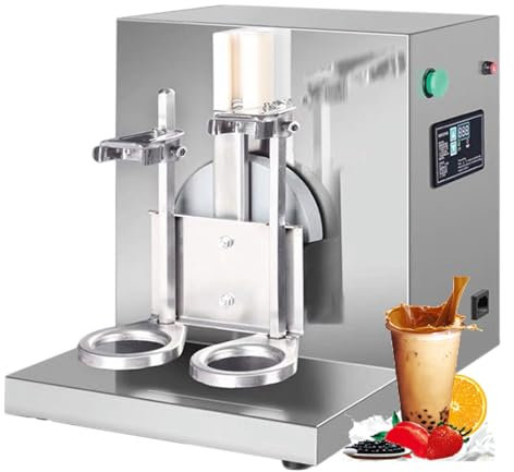 Electric Milk Tea Shaker Machine with Double Head for Tea Juice Coffee Milk Wine Cocktail Shake, Automatic Shake