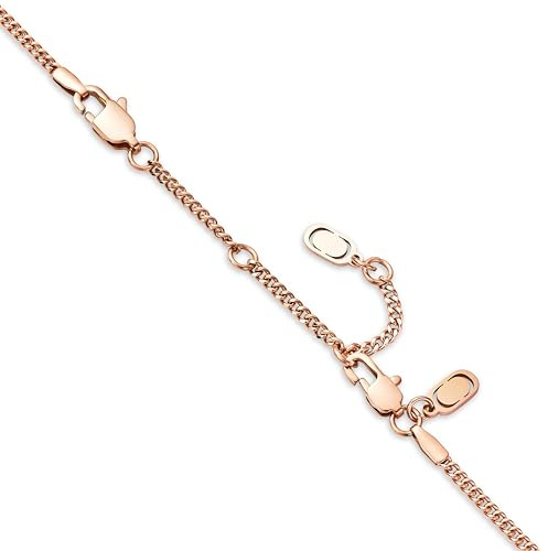 CRAFTD - 3 Rose Gold Chain Extender with Lobster Clasp - Durable 18K Rose Gold & 316L Stainless Steel - Waterproof, Heat & Sweat Resistant - Gifts for Men - Men's Jewellery