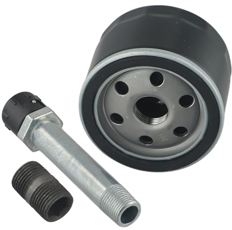MoSundi Oil Filter Conversion Kit with AM125424 Filter, AM131611 Drain and MIU13767 Adapter Compatible with E120 E130 for e150 E160 E170 E180 X166R Z335E Lawn Tractor
