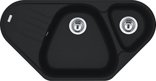 Franke Antea AZG 661-96 E Schwarz Matt - 114.0709.266 Granitspüle