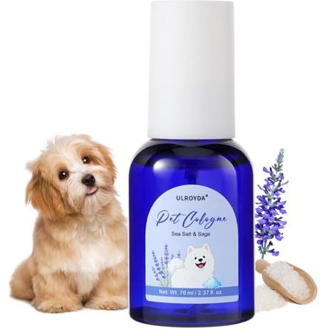 Hundeparfüm, Meersalz & Salbei Duft, Erfrischendes Parfum Spray | Deodorierendes Fellpflegespray gegen Gerüche für Hunde und Katzen, Leicht & nicht klebend,70 ml