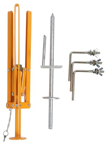 Jenny Fence Wire De Reeler, Adjustable Heavy Duty Fence Wire Dispenser Distributor Tool, with Anti Overspeed Device and Brake Pads, for High Tension Fence Systems, Stainless Steel