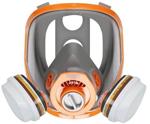 AirGuard Pro® AG700 Atemschutz Set Vollschutzmaske mit AGA1E1 Filter – EN 140 & EN 143 – Schutz vor organischen und sauren Gasen (A1/E1) sowie Partikeln der Klasse P3 (R D)