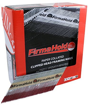 TIMCO FirmaHold Collated Clipped Head Nails - Trade Pack - Ring Shank 2.8 x 50 - Bright- 3300 Pieces