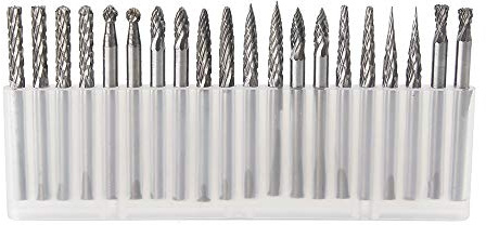 YUFUTOL 20pcs Solid Carbide Burr Set 0.118‘’(3mm) Shank
