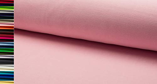 StoffBook ROSA EDEL BAUMWOLLE STRETCH SAMTSTOFF NICKISAMT STOFF STOFFE, D356