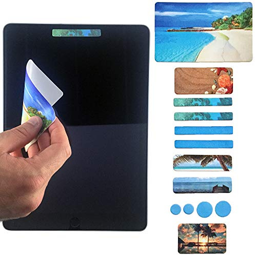Webcam Covers - Laptop Webcam Cover - Tablet Webcam Covers - Smart TV & for Every Size Webcam on Any Device - Reusable/Multi-use – Protect Your Privacy with Gecko (BEACH)