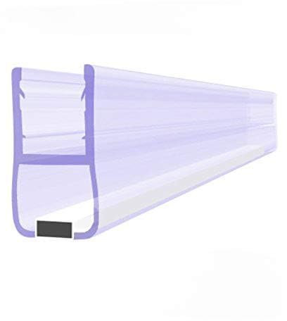 BIJON Magnet-Duschdichtung (Einteilig), Duschtürdichtung mit weißen Magneten, Dichtung Dusche Glastür für 0 Grad, 200 cm, Glasstärke Duschdichtung 5mm - 6mm