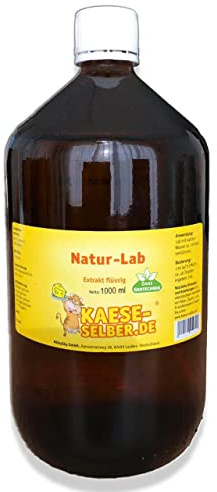 Naturlab Labextrakt (Käselab) Flüssig 1000ml 1:10000 (Käse Selber Machen)