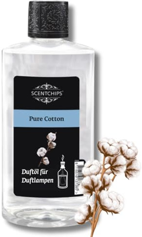 Scentchips® Duftöl Reine Baumwolle – Aromaöl für Diffuser & Duftlampen – Raumduft & Parfümöl – Nachfüllflasche 475ml