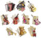 Ideen mit Herz 3-D Motive, ausgestanzt, ca. 7-10 cm, 10 Stück im Beutel | Bilder zum Basteln & Dekorieren | Grußkarten selber machen | Bildmotive für Scrapbooking & DIY-Deko (Musikinstrumente)