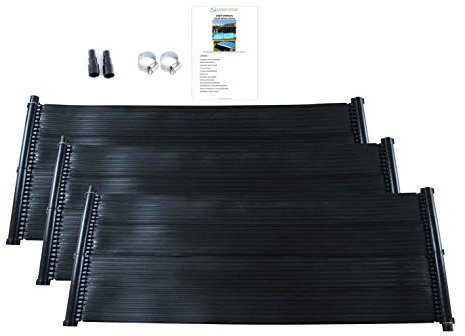 LOWENERGIE Solar Thermal Swimming Pool Heating Mat Hot Water Free Energy Saving Sun Pool Heater Kit Warm. Mat only (3, 0.66 x 1.5M)