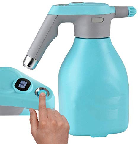 Brigros - Spruzzatore Elettrico a Pressione nebulizzatore Automatico 2 LT, Pompa Spruzzino Giardino con ugello Regolabile, Sanificatore Ambienti, erogatore ad Alta Pressione