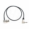 HangTon Timecode Cable Right Angle 3.5mm Mini Jack to BNC for Tentacle Sync to Camera and Mixer 6''