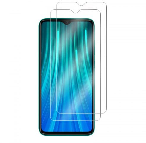 Cracksin Panzer Schutz Glas kompatibel mit Xiaomi Redmi Note 8 Pro [2 Stück] Displayschutzfolie,Schutzfolie [kein Glas] Panzerglas 100% Fingerabdrucksensor Nano-Glas 9H
