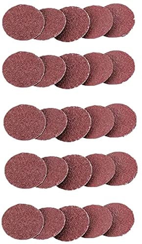 25 PCS 2 inch Sanding Discs Quick Change Roller Lock Sandpaper Sheet 50mm Drill Sandpaper Rotary Sanding Disc 36 Grit