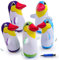 Aufblasbare Pinguin,5Pcs Pinguin Tumbler Statue Inflation, Stehaufmännchen Pinguin Aufblasbarer Boxsack,Tumbler Aufblasbare Spielzeug Partyzubehör für Kinder Geburtstag Weihnachten Party Gastgeschenke