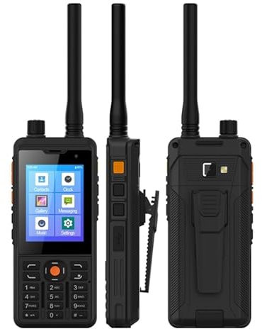 UNIWA P5 Analog Poc Walkie Talkie Talkie Talkie Talkie, 1 Go + 8 Go, IP65 imperméable Anti-poussière Anti-poussière, Batterie 5300mAh, 2,8 Pouces Android 9,0 mtk6739 Quad Noyau jusqu'à 1,3 G