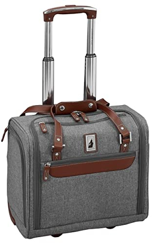London Fog Westminster Sitztasche, grau, 15 Zoll USB, GRAU, 15 USB, Westminster Sitztasche, 38,1 cm, Grau