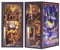 Fsolis DIY Book Nook Maison de Poupées Miniatures, Puzzle 3D Bois Serre-Livres d'art avec Lumière LED et Feuille de Poussière Enfichable（The Nebula Rest Room）
