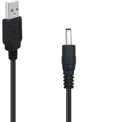RUITEXUN USB auf DC 3,5 mm Kabel, 50 cm USB Typ A Stecker auf DC 3,5 mm x 1,35 mm Stecker, 5 V DC Netzkabel, Barrel Jack Plug Adapter Connector Ladekabel
