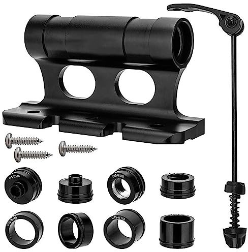 Porte-vélos pour Voitures,QISUO Support de Fourche de vélo Supports de Voiture pour vélo Porte-vélos de Toit Support de vélo à dégagement Rapide à Travers Le Support d'essieu