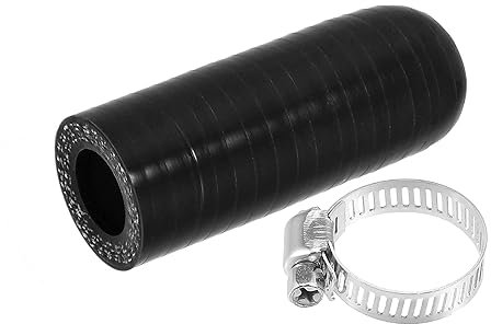 QUARKZMAN 1 Ensemble 14mm ID Silicone Liquide Refroidissements Bouchon w/Pince pour Liquide Refroidissements Chauffage Noir