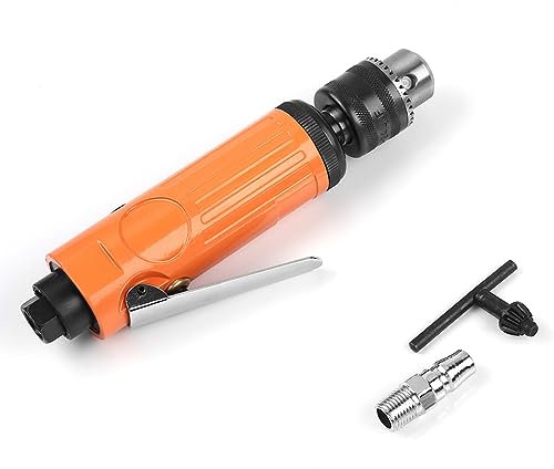 Pneumatische Bohrmaschine, Ergonomisches Design, Stabiles, Langlebiges Pneumatisches Bohrwerkzeug, Tragbare Pneumatische Bohrmaschine für die Herstellung Von Möbelbeschlägen(Kleine Größe)