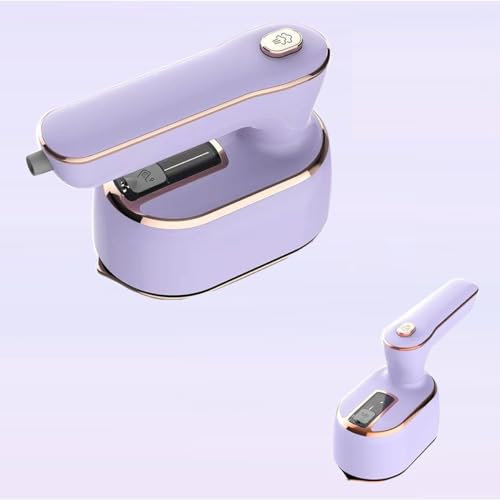 DJSDN Mini Portable Handheld Electric Iron,Professional Micro Steam Iron, Electric Dry Iron Machine for Home Travel (Color : Purple)