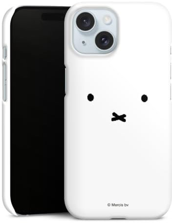 DeinDesign Premium Case kompatibel mit Apple iPhone 15 Smartphone Handyhülle Schutzhülle matt Hase Miffy Dick Bruna
