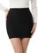 DGSHIRLDJO Damen Mini Bleistiftrock Stretch Schlanker kurzer Rock Lässiger Rock für Damen Figurbetonter Rock Minirock Schwarz S-XXL